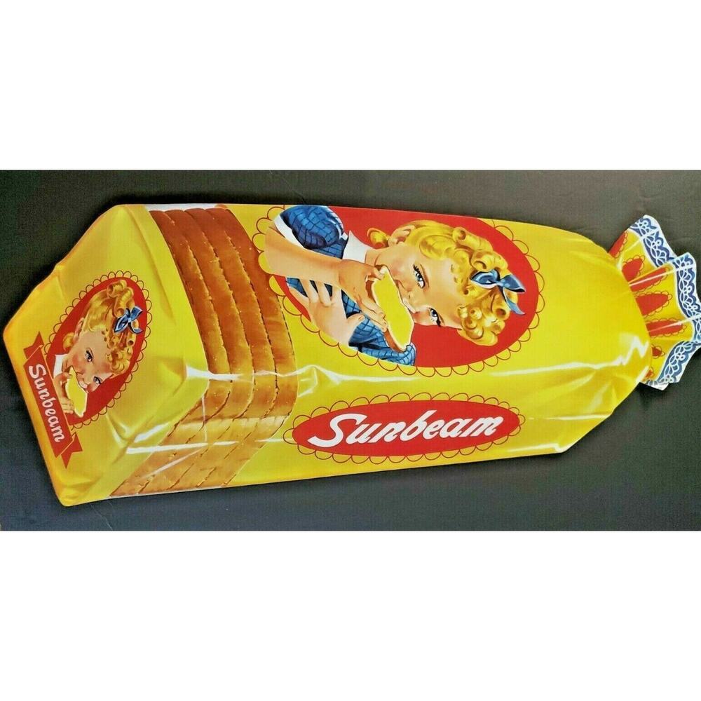 Vintage 1970's Sunbeam Bread Diecut Window Sign About 26"x11" New‎ Old Stock
